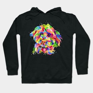 abstract dog Hoodie